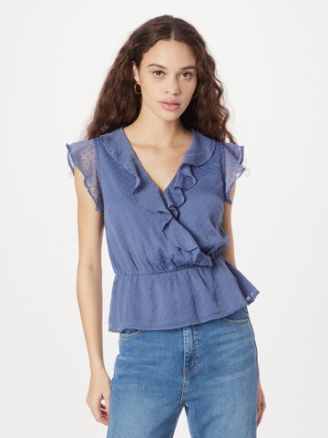 ABOUT YOU Blouse 'Ludmilla' in Blue: front