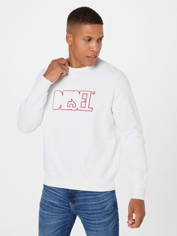 DIESEL Sweatshirt 'GIRK' in Weiß: predná strana