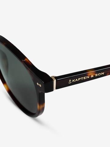 Kapten & Son Sunglasses 'Marais Large Tortoise Green' in Green