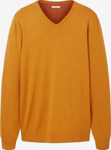 Coupe regular Pull-over TOM TAILOR en orange : devant