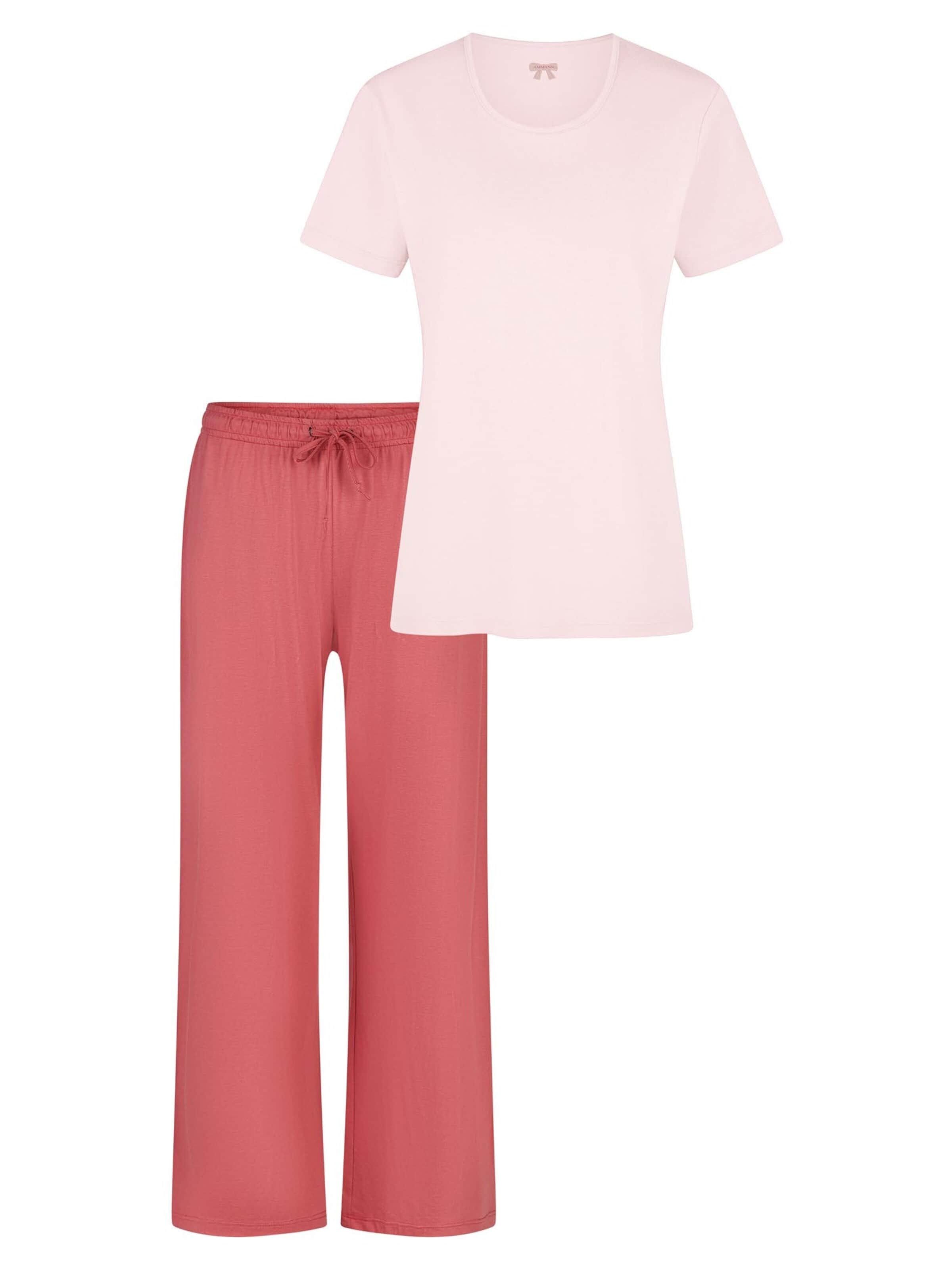 Ammann Pajama 'Mix & Match' in Pink: front