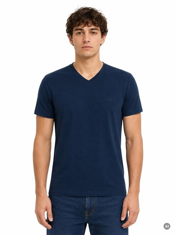 BOSS Shirt 'Classic V-Neck' in Grey