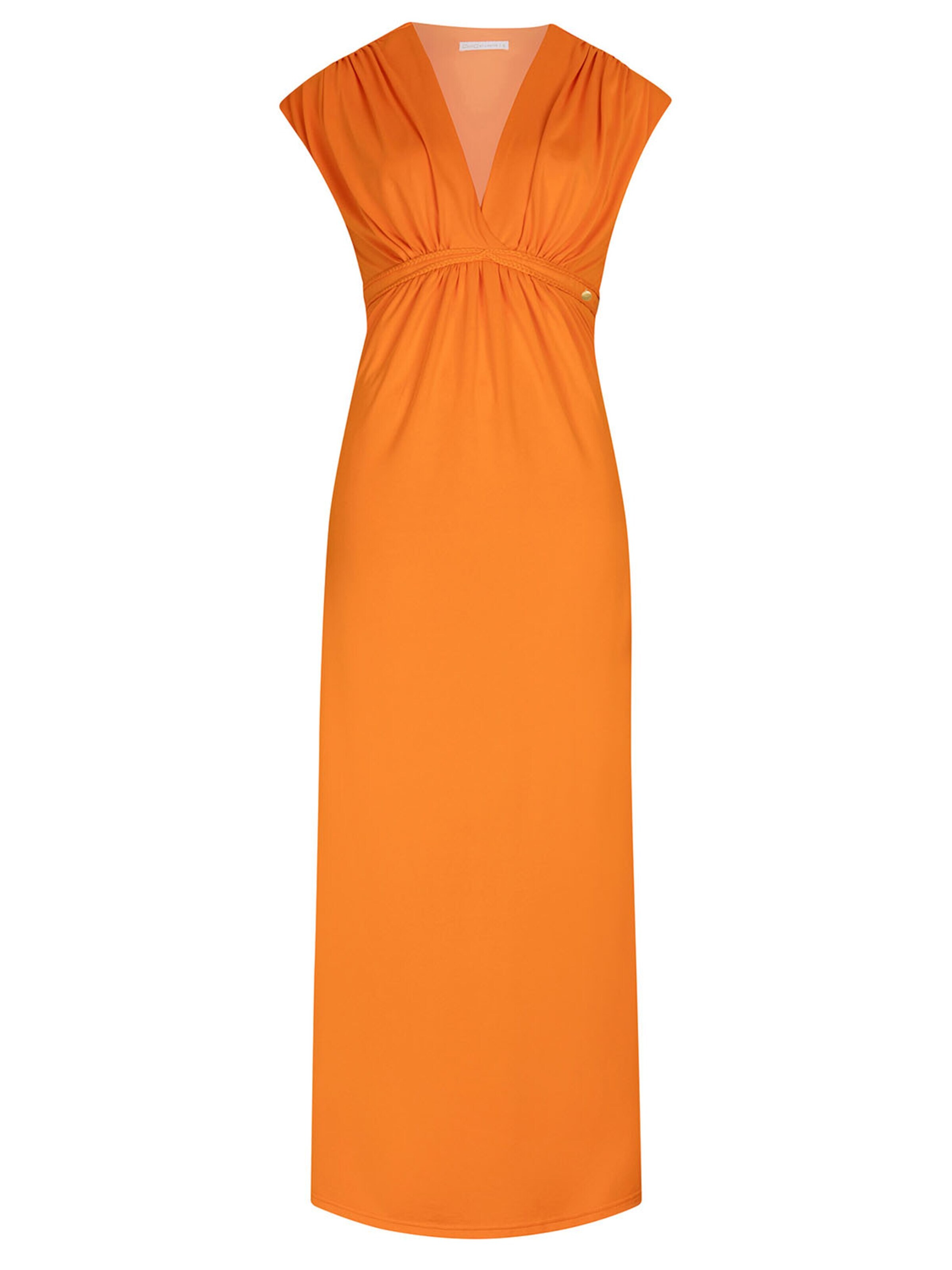Chic by Lirette Jurk 'Kimono dress Natural' in Oranje: voorkant