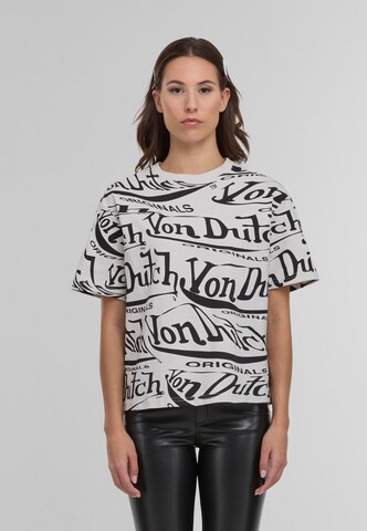 Maglietta 'Akira' di Von Dutch Originals in bianco: frontale