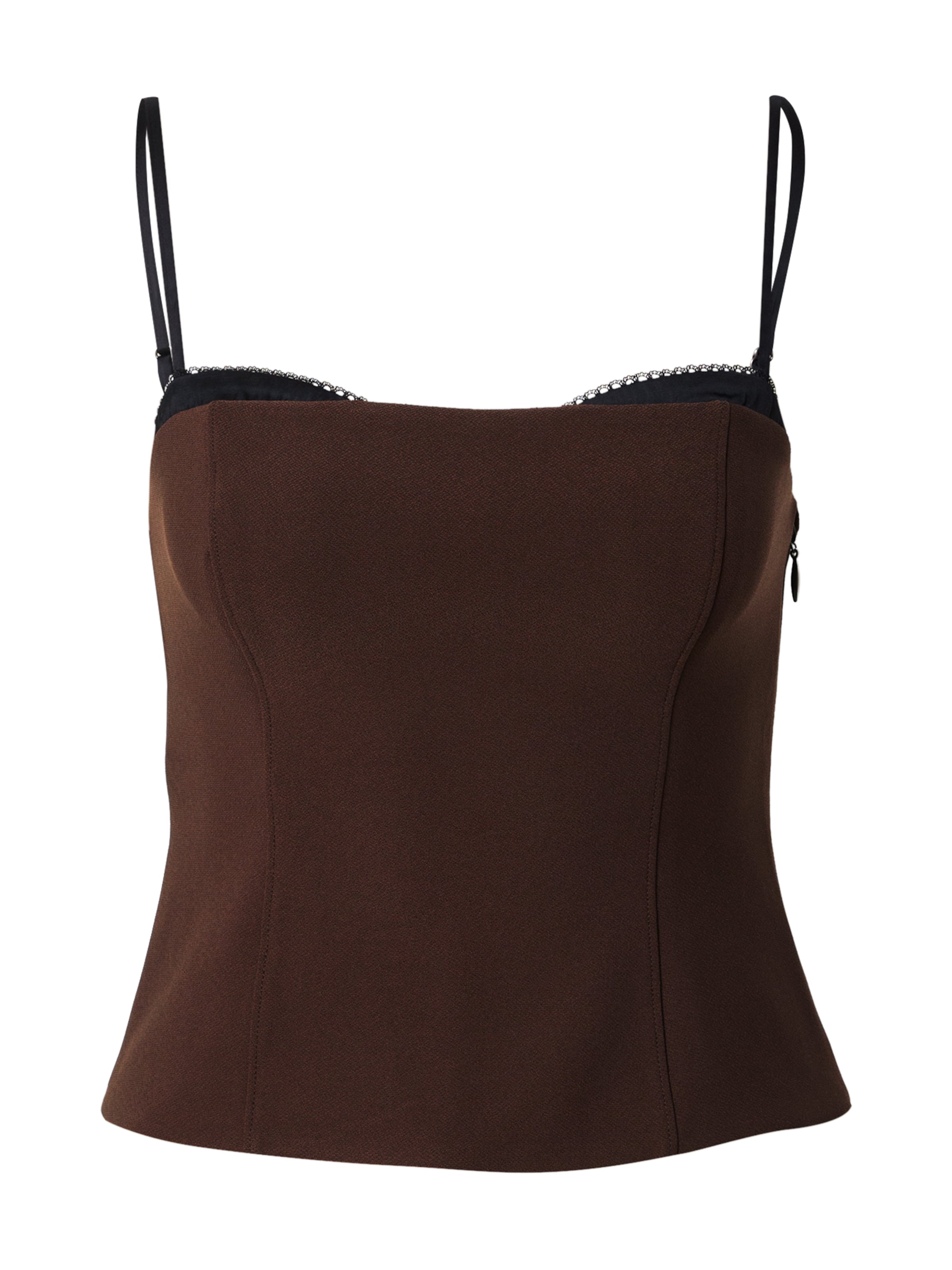 Top di Abercrombie & Fitch in marrone: frontale