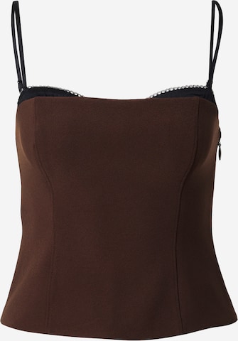 brūns Abercrombie & Fitch Topiņš: no priekšpuses