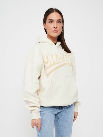 Multiply Apparel Sweatshirt i beige: framsida