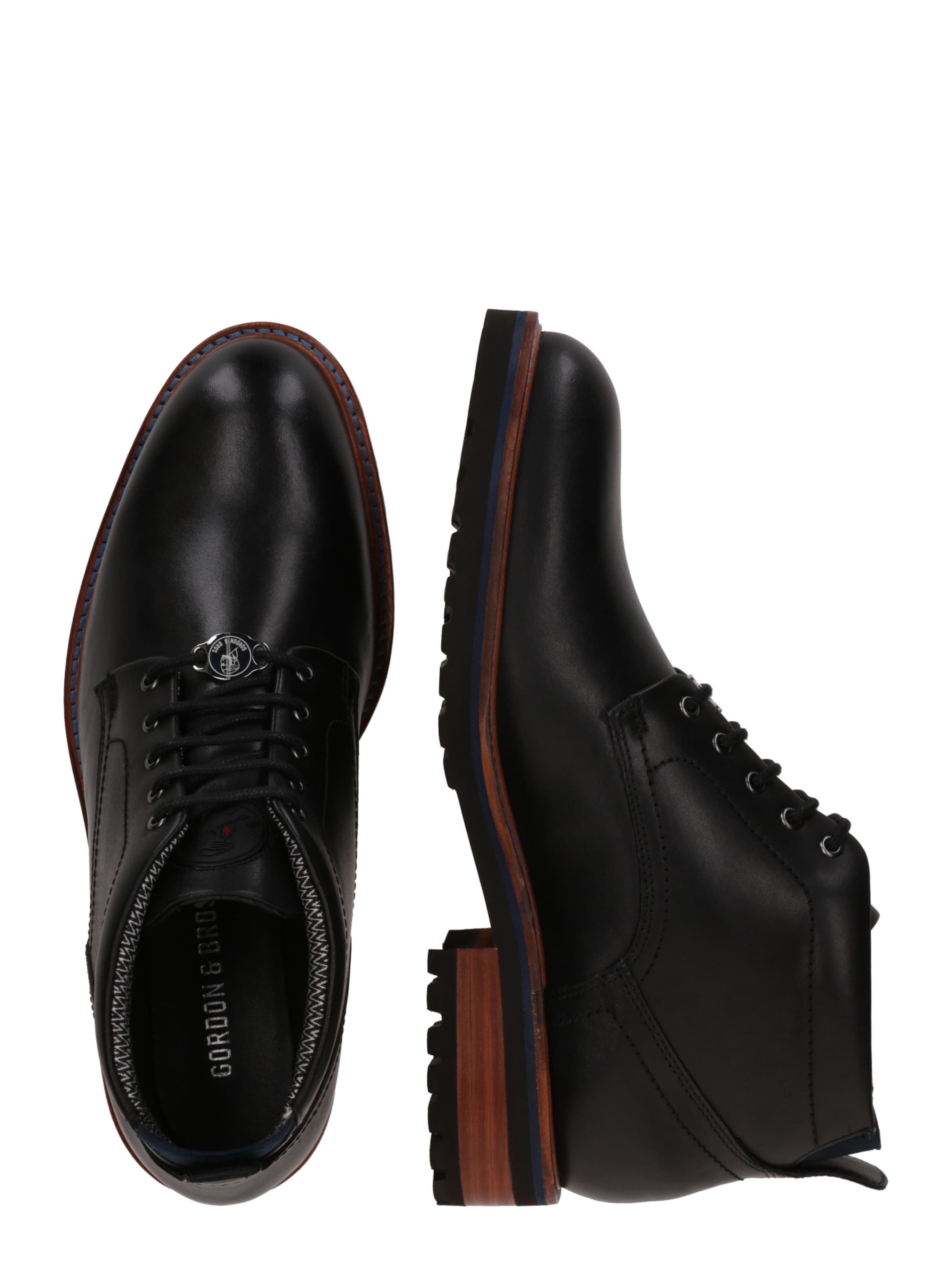 Gordon & Bros Ботинки на шнуровке 'Berlin' в Черный