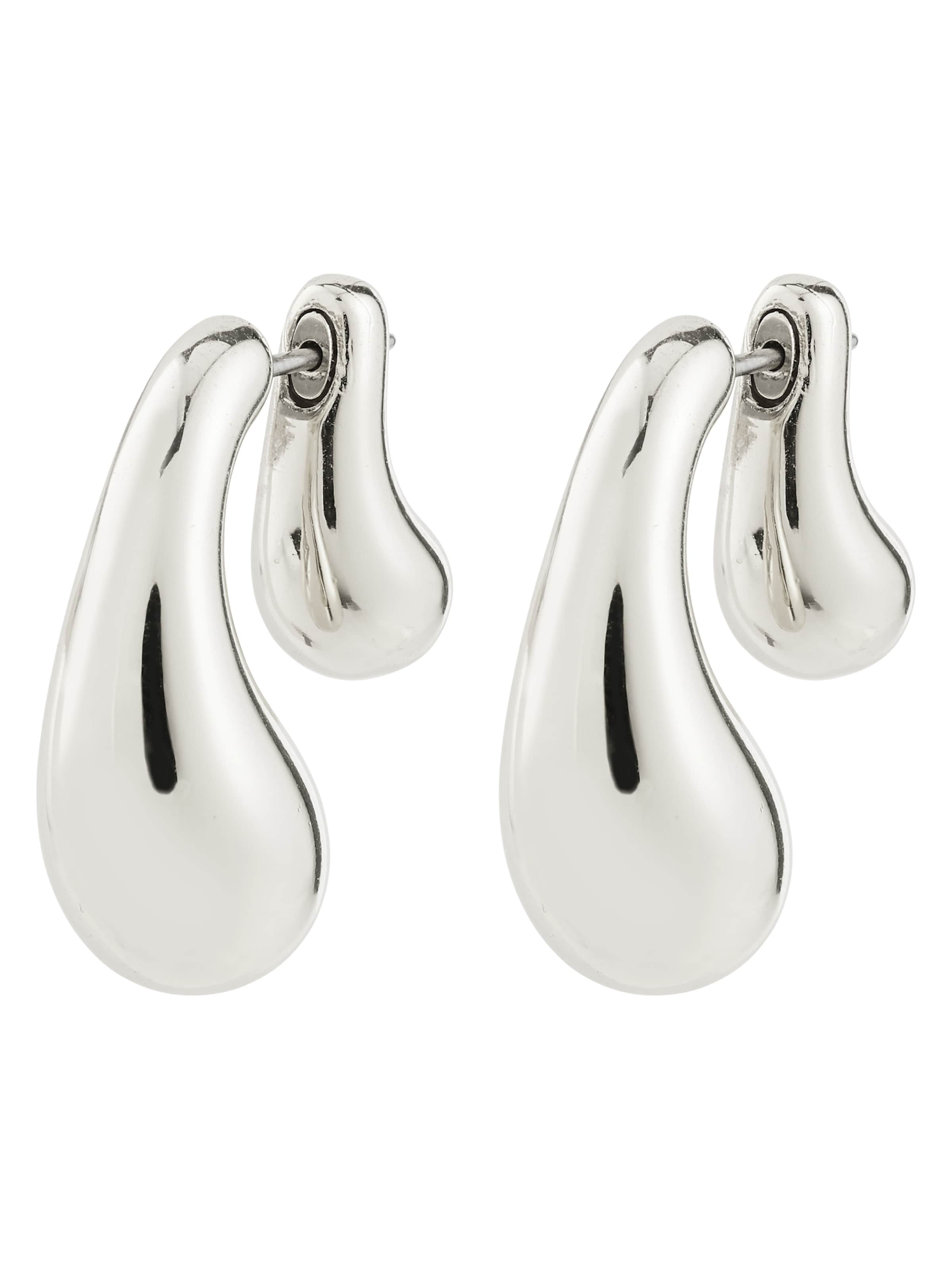 sidabrinė Pilgrim Auskarai 'Jennings': priekis