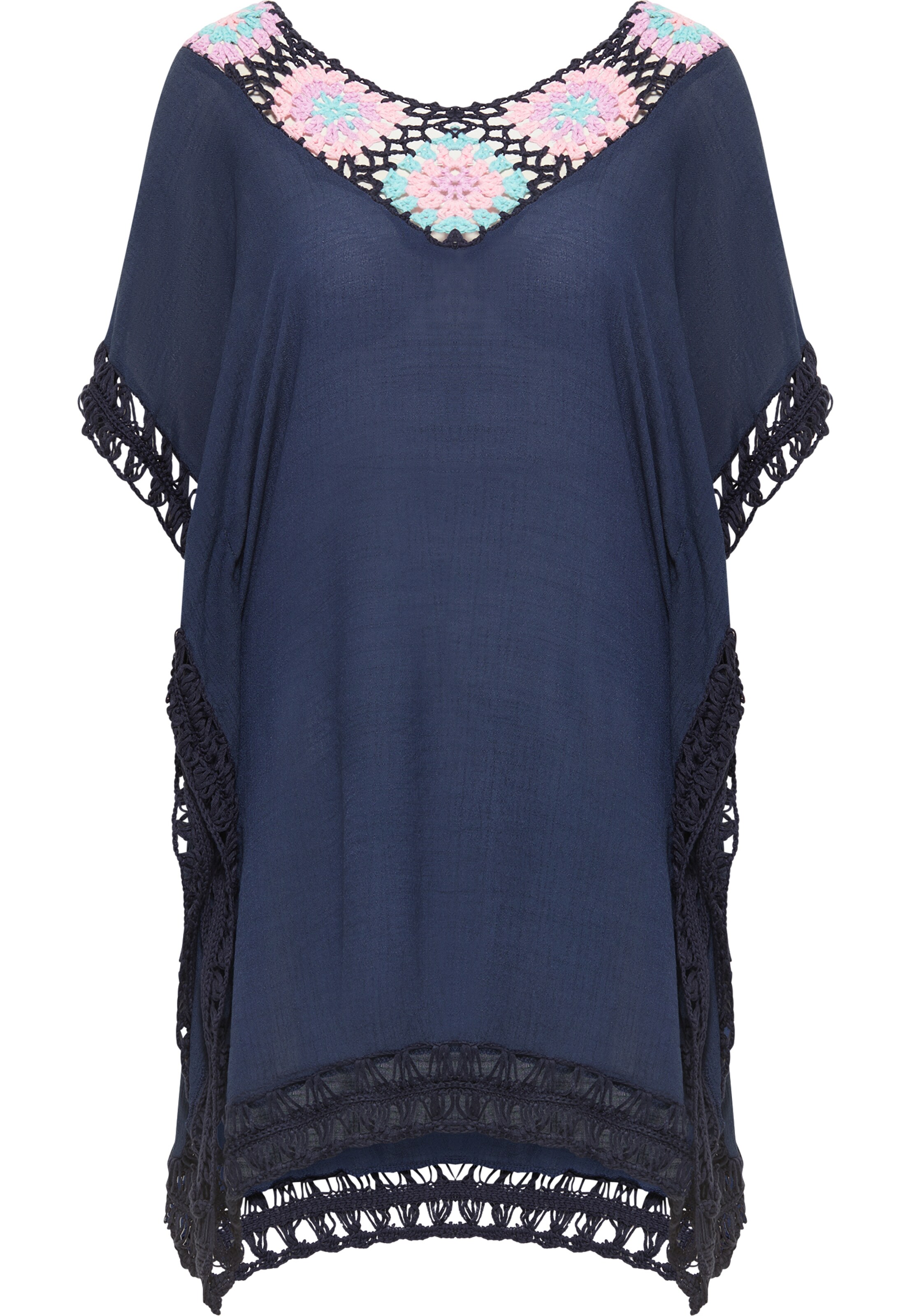 usha FESTIVAL Pelerína 'Rakata' - Modrá: predná strana