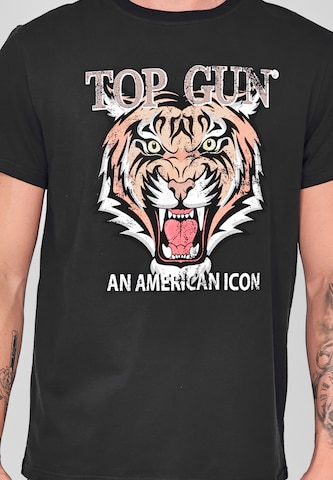 TOP GUN Shirt 'TG20213017' in Zwart