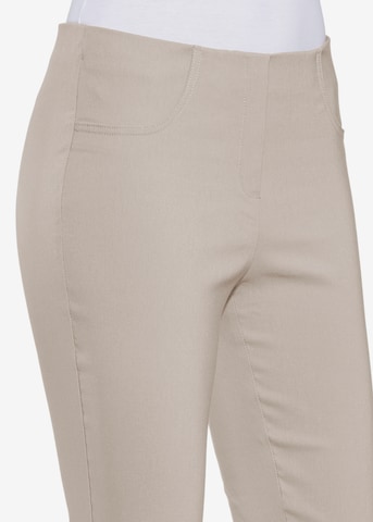 STEHMANN Slimfit Broek 'Loli' in Beige