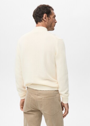 MANGO MAN Pullover 'lorym' in Weiß