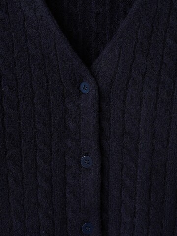 MANGO Gebreid vest in Blauw