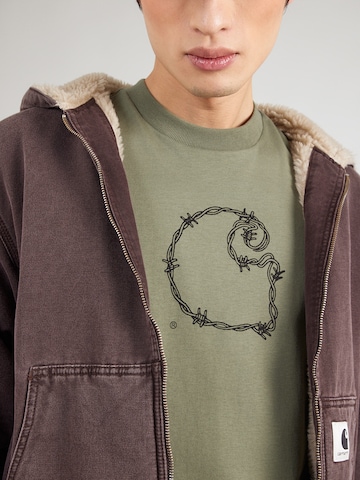 Carhartt WIP Tričko 'Barbwire' – zelená