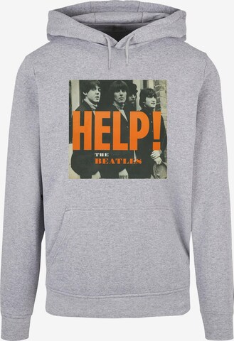 Merchcode Sweatshirt 'Beatles - Album Help' in Grijs: voorkant