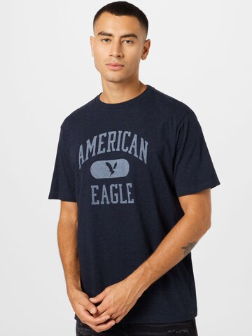 American Eagle Shirt in Blauw: voorkant