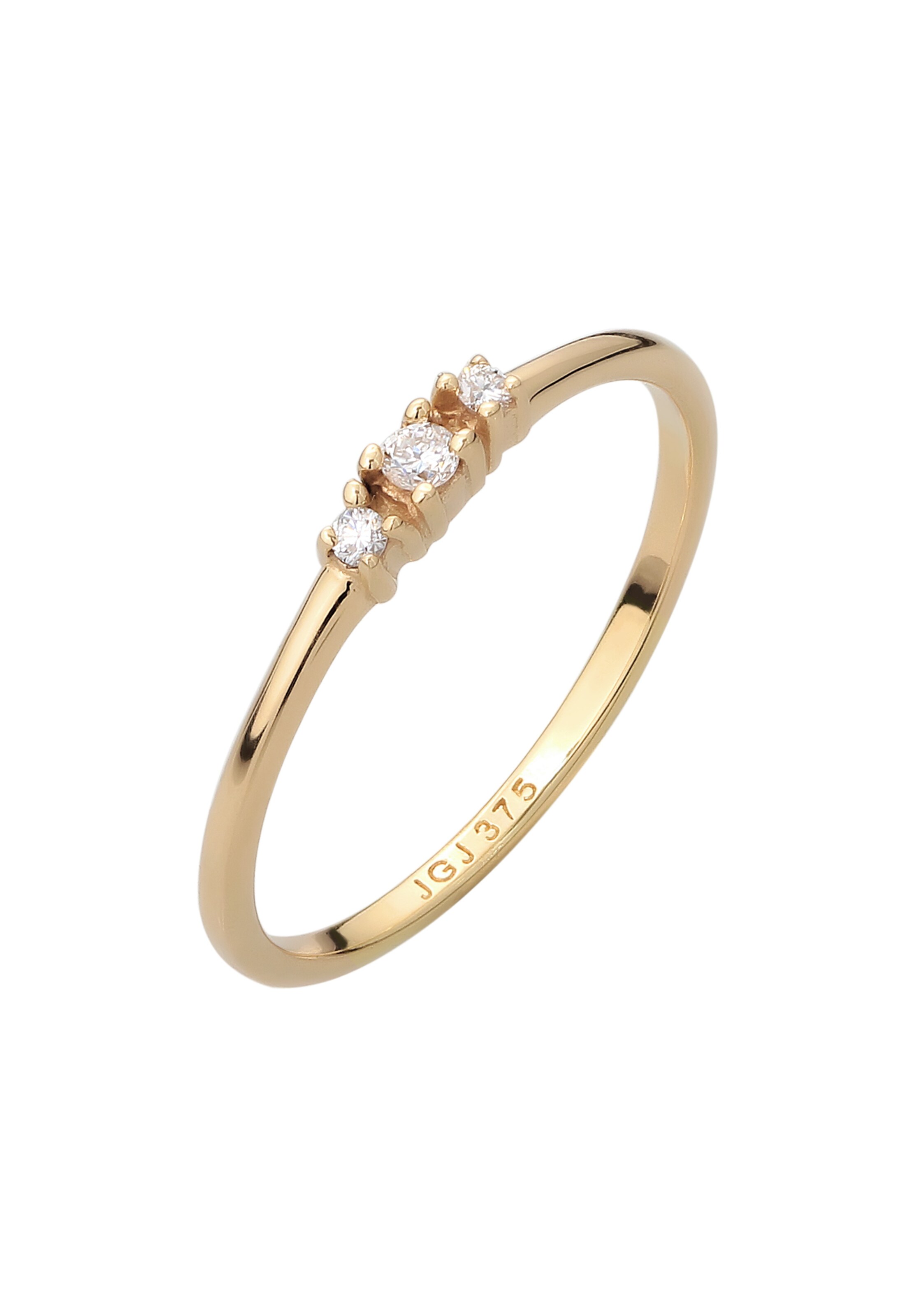 Elli DIAMONDS Ring 'Lab grown diamonds' in Gold: front