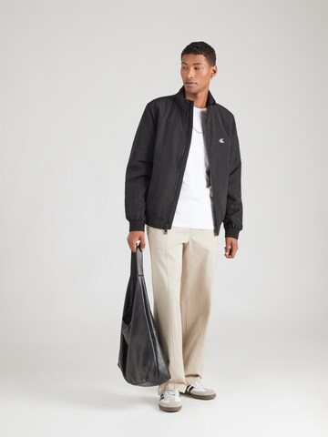 juoda Calvin Klein Jeans Demisezoninė striukė 'HARRINGTON'