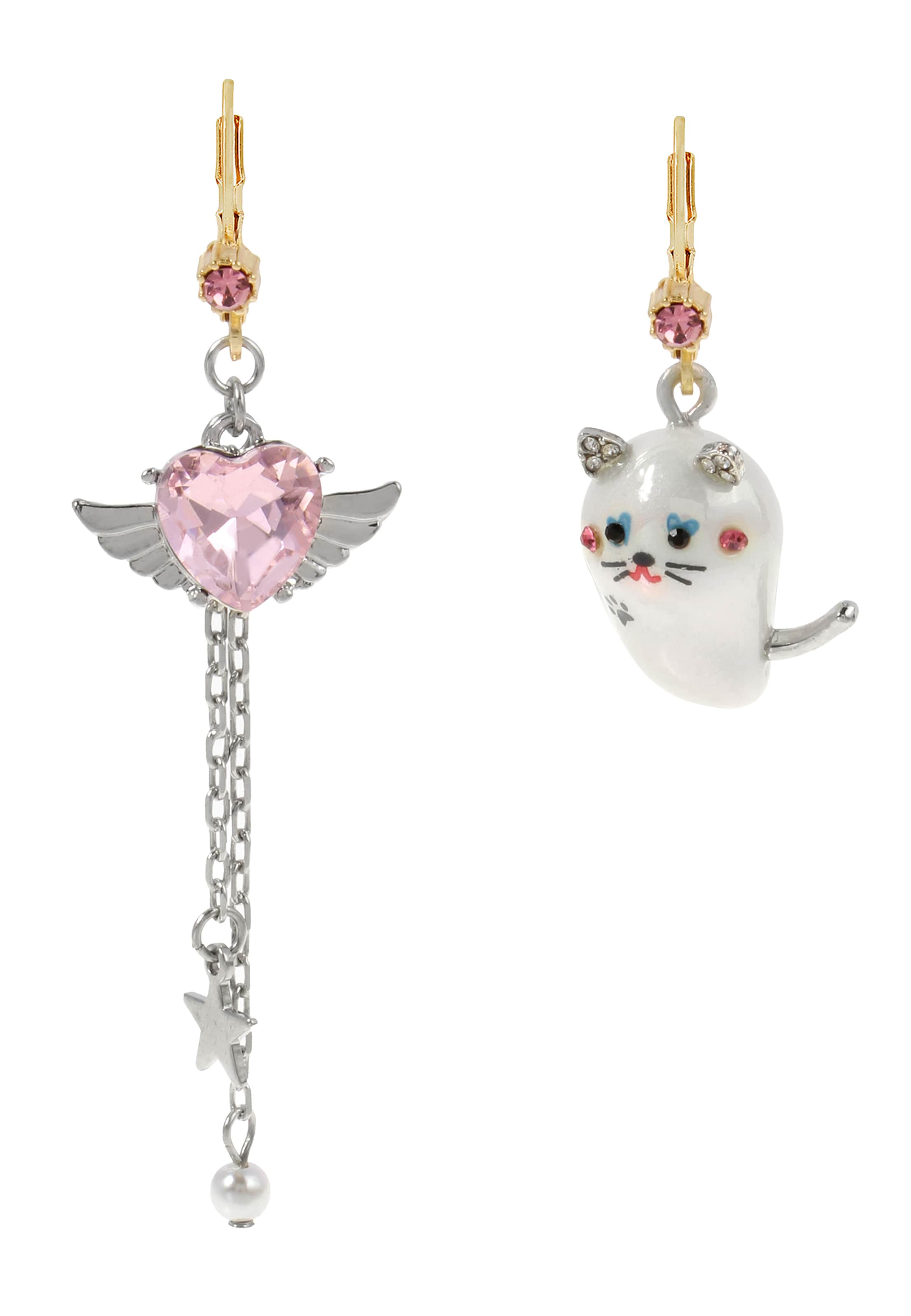 Betsey Johnson Náušnice – šedá: přední strana
