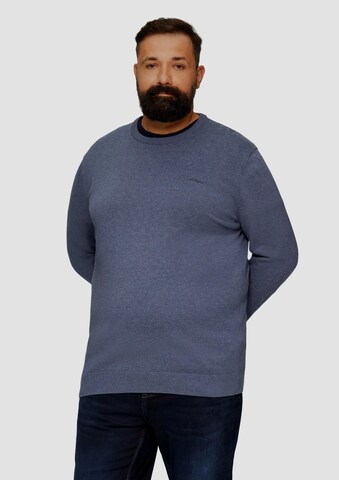 s.Oliver Pullover in Blau: Vorderseite