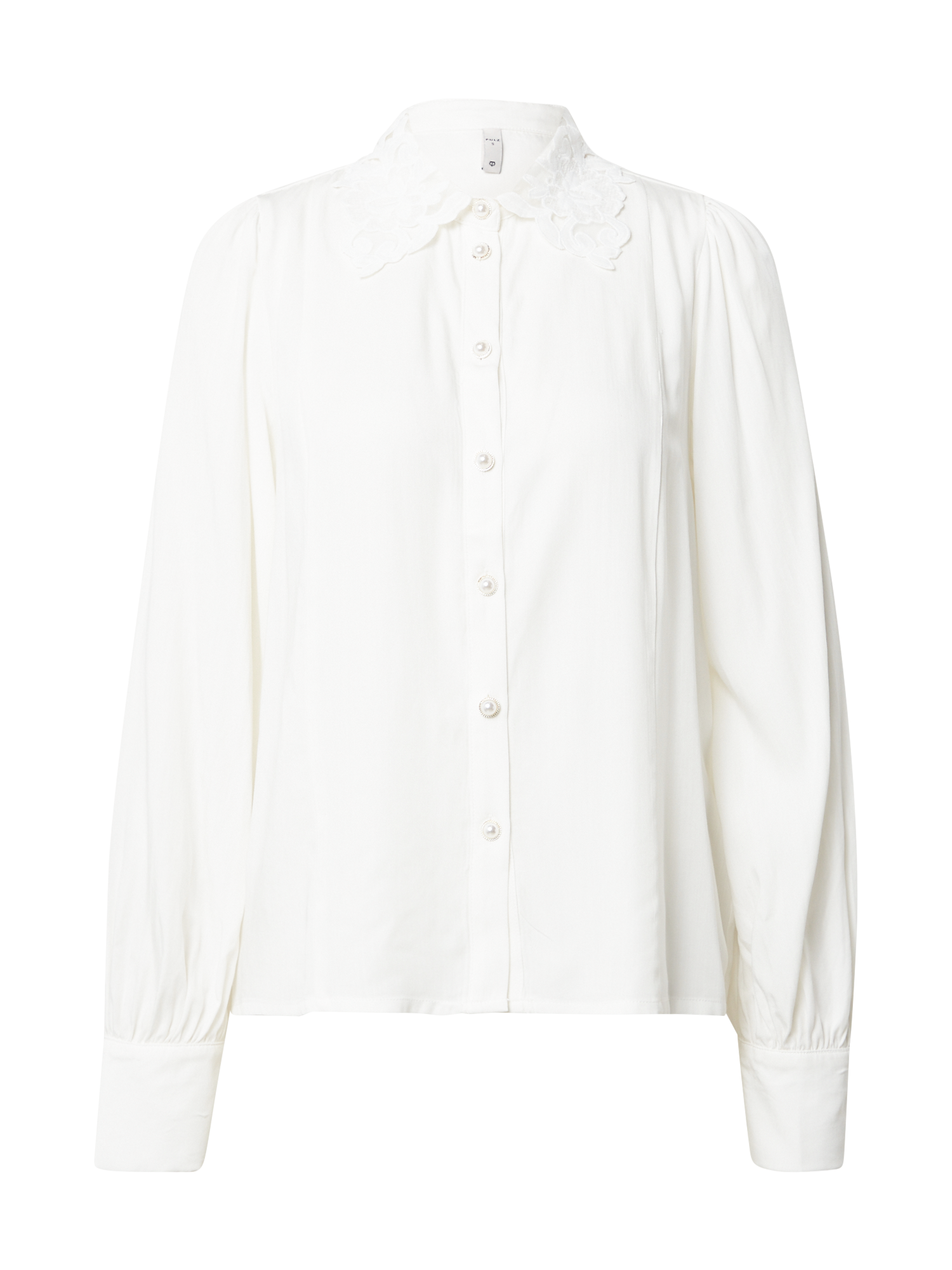 Taglie comode Abbigliamento PULZ Jeans Camicia da donna MICA in Bianco 