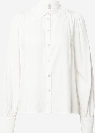 PULZ Jeans Blouse 'MICA' in de kleur Wit, Productweergave