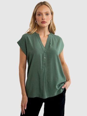 BIG STAR Blouse ' WINI ' in Green: front