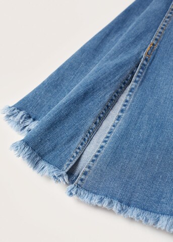 MANGO TEEN Flared Jeans 'Slit' in Blau