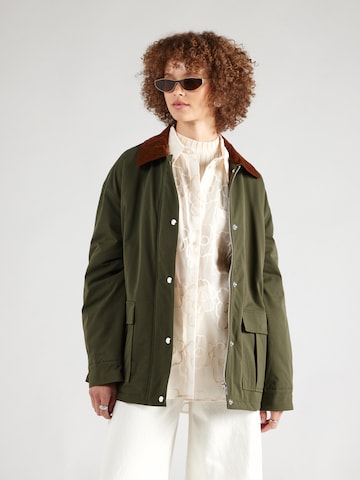 PIECES Between-Season Jacket 'MARTHA' in Green: front