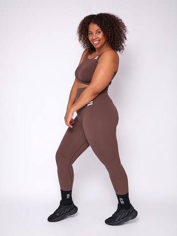 Low Support Soutien-gorge de sport 'Seamless Essential' Fortex Fitness en marron