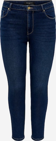 ONLY Carmakoma Skinny Jeans in Blauw: voorkant