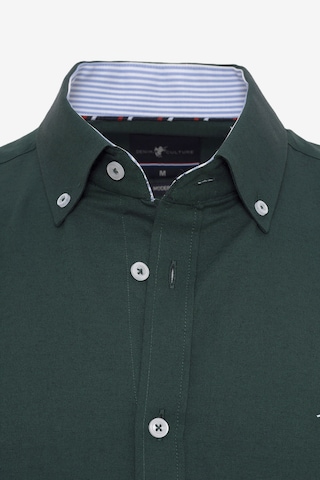 Coupe regular Chemise 'Erling' DENIM CULTURE en vert