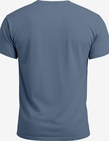 Neverless Shirt 'Mountain Scape' in Blue: front