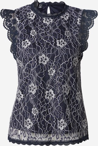 Camicia da donna 'OLLINE' di PIECES in blu: frontale