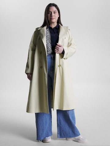 Tommy Hilfiger Curve Between-Seasons Coat in Beige: front