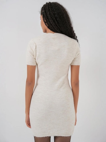 Bigdart Gebreide jurk in Wit