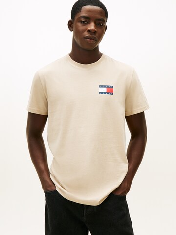 Tommy Jeans T-Shirt 'ESSENTIAL' in Beige: Vorderseite