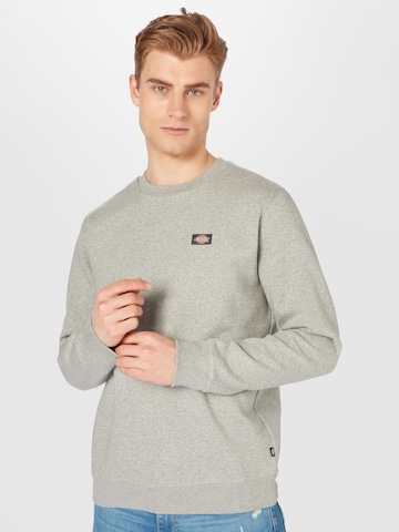 DICKIES - Sweatshirt 'Oakport' em cinzento: frente