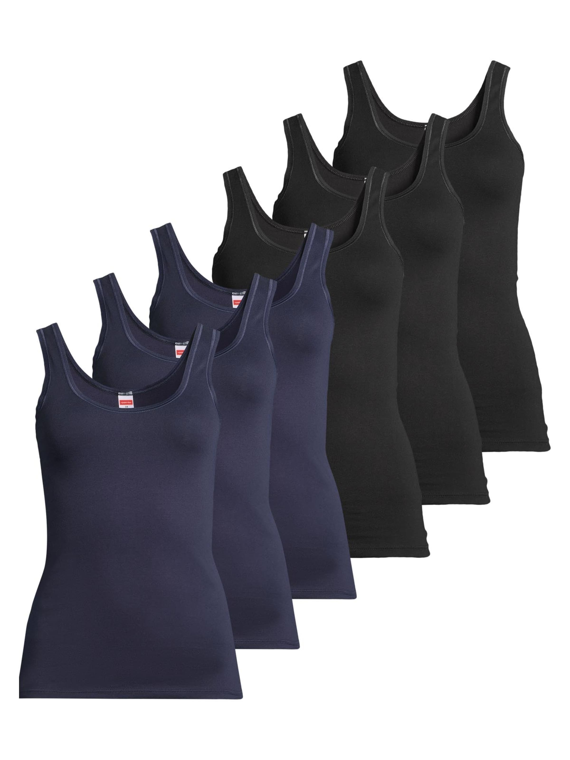 CON-TA Undershirt 'Feinripp' in Blue: front