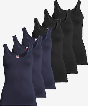 CON-TA Undershirt 'Feinripp' in Blue: front