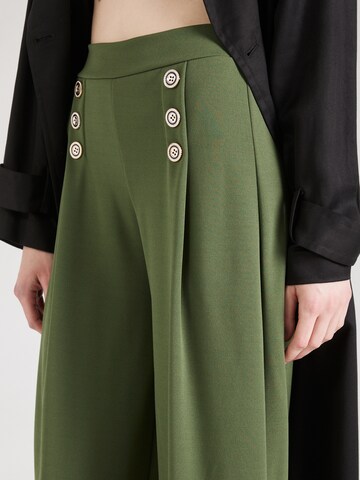 ZABAIONE Wide leg Pleat-front trousers 'El44ly' in Green