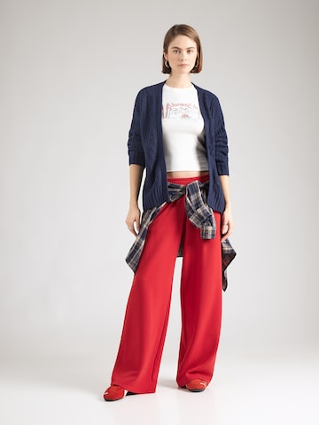 HOLLISTER Baggy Штаны 'SUGAR GLITTER' в Красный