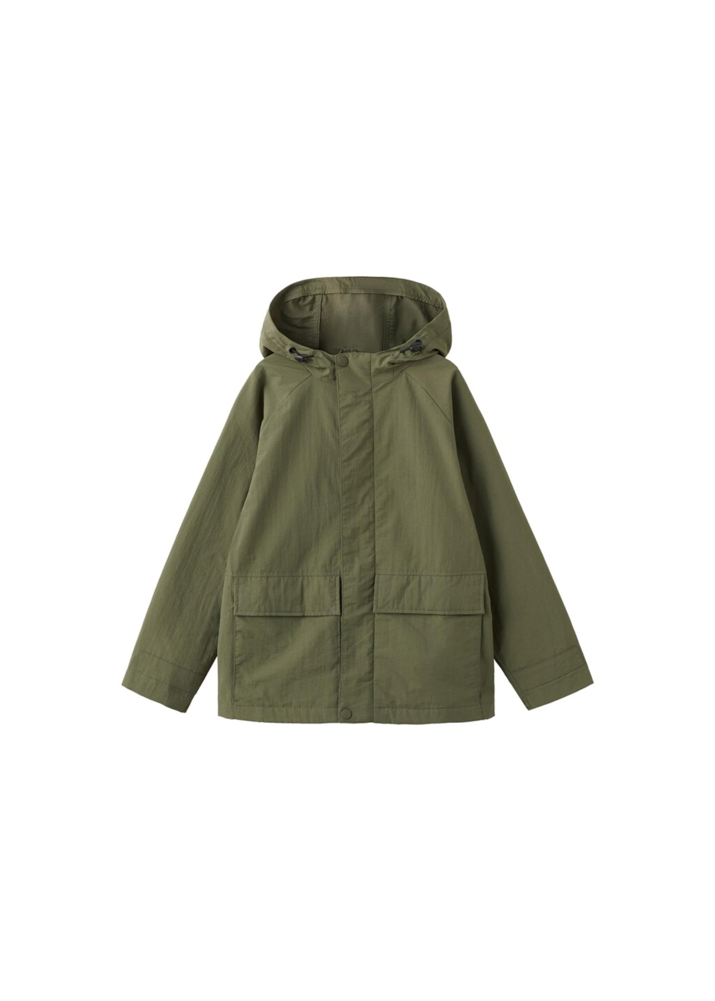 MANGO KIDS Coat 'Andres' in Green: front