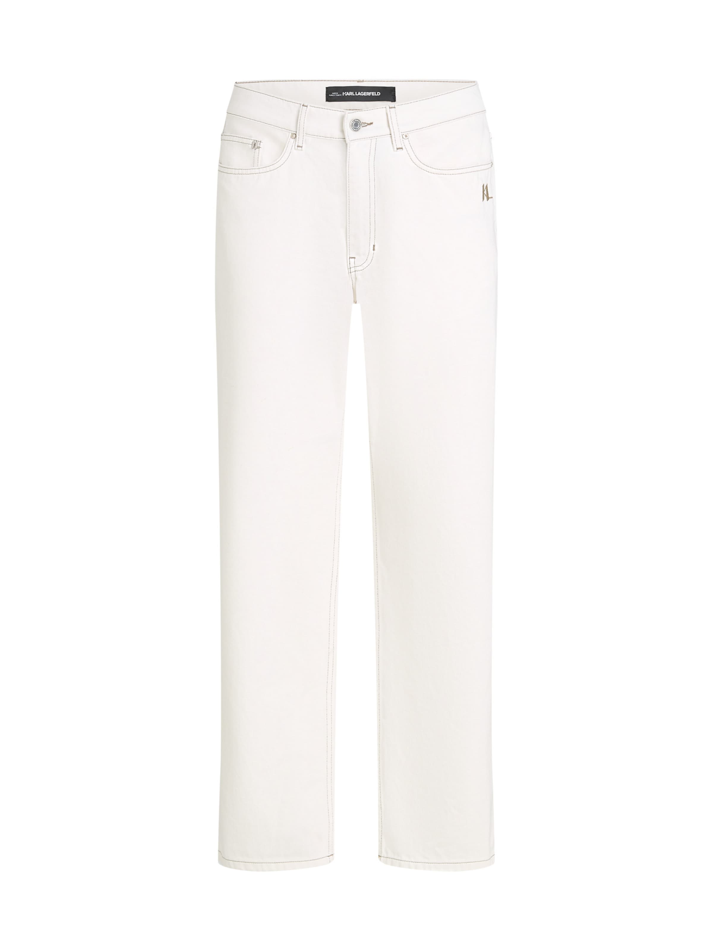 Karl Lagerfeld Regular Дънки в бежово: отпред