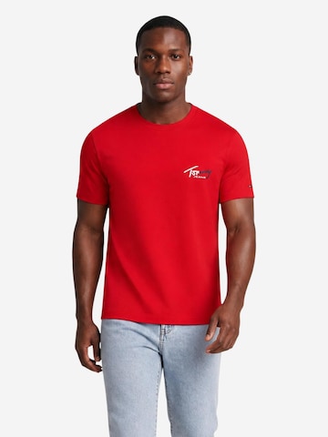 Maglietta 'DM0DM22538' di Tommy Jeans in rosso