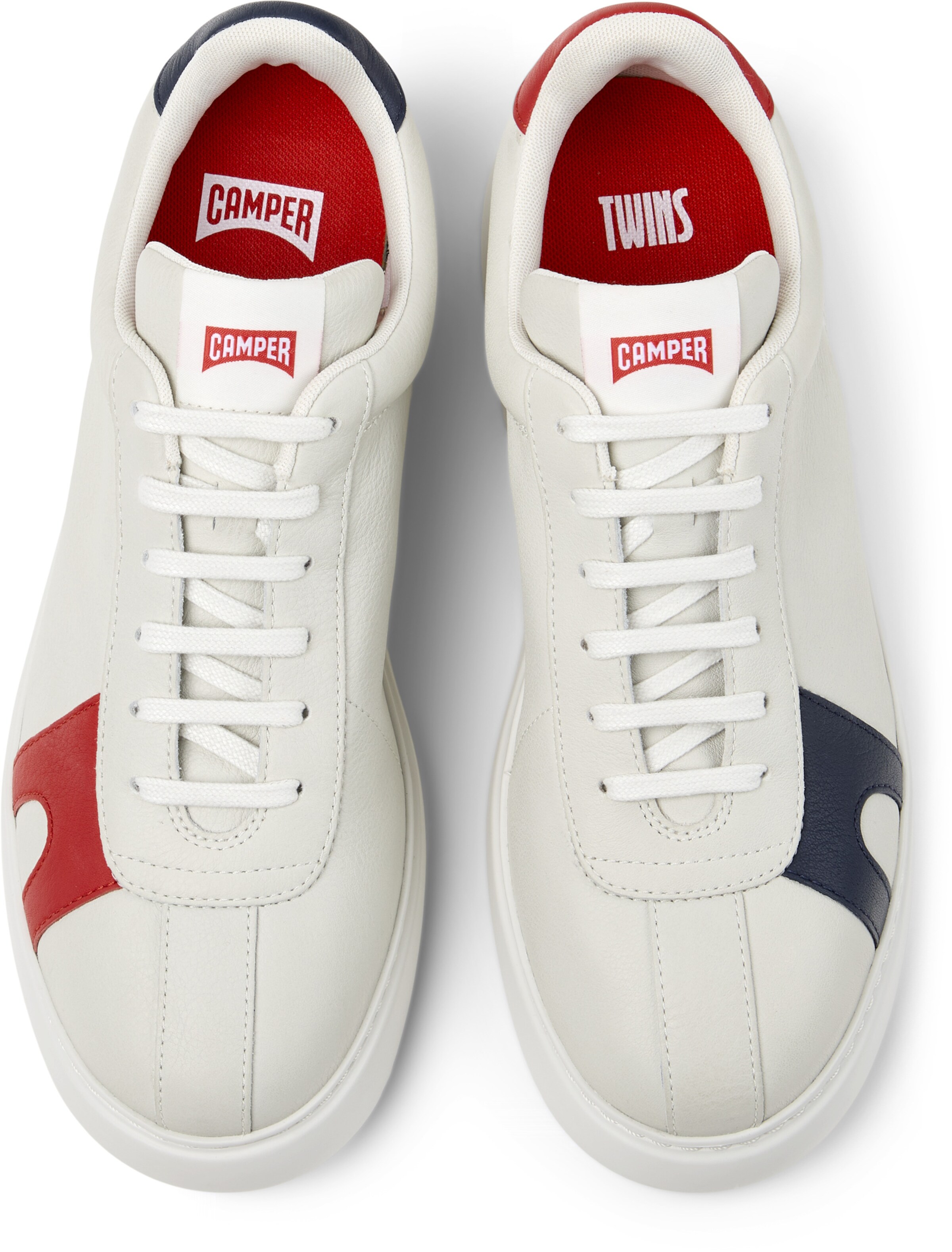 Baskets basses 'Runner K21 Twins' CAMPER en blanc