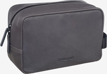 LEONHARD HEYDEN Toiletry Bag in Grey: front