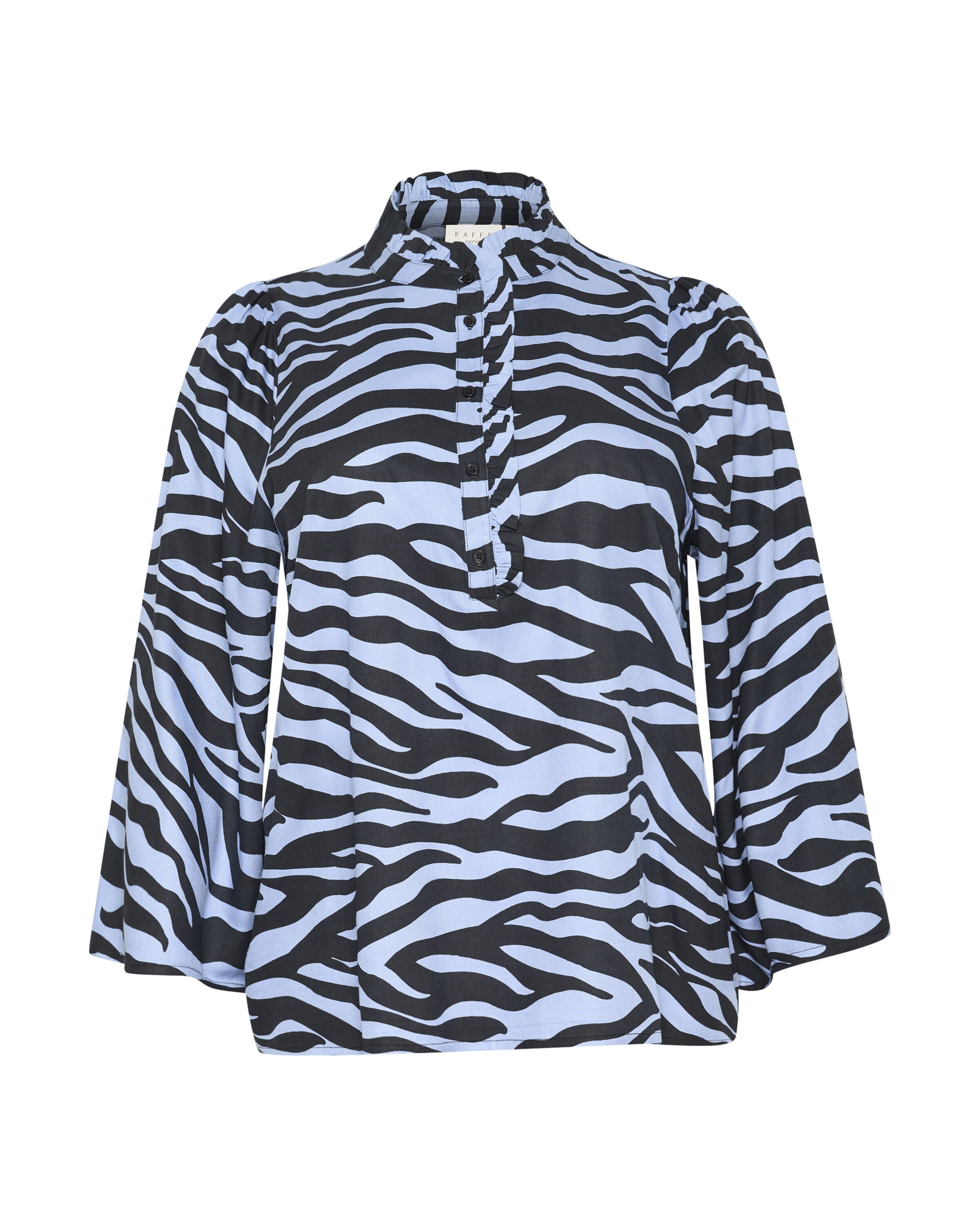 KAFFE CURVE Blouse 'Olena' in Blue: front