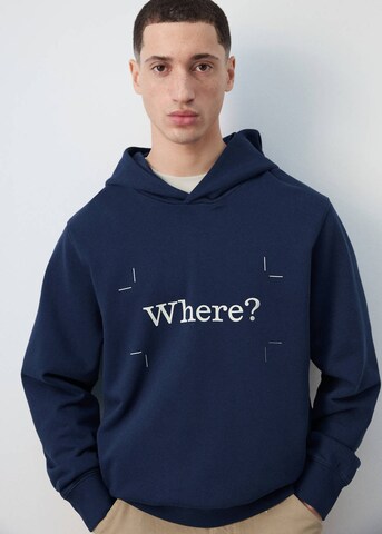 MANGO MAN Sweatshirt 'Fanbon1' in Blue